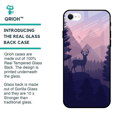 Deer In Night Glass Case For iPhone SE 2022