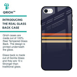 Tricolor Stripes Glass Case For iPhone SE 2022