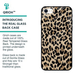 Leopard Seamless Glass Case For iPhone SE 2022