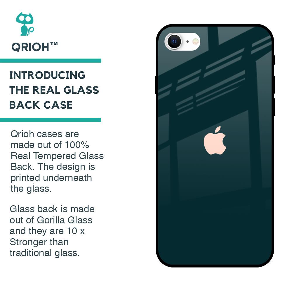 Hunter Green Glass Case For iPhone SE 2022