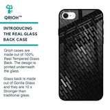 Dark Abstract Pattern Glass Case For iPhone SE 2022
