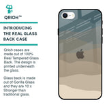 Abstract Mountain Pattern Glass Case for iPhone SE 2022