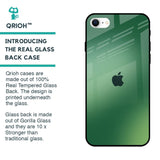 Green Grunge Texture Glass Case for iPhone SE 2022