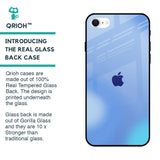 Vibrant Blue Texture Glass Case for iPhone SE 2022