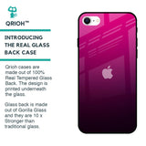 Purple Ombre Pattern Glass Case for iPhone SE 2022