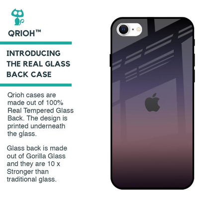 Grey Ombre Glass Case for iPhone SE 2022