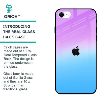 Unicorn Pattern Glass Case for iPhone SE 2022