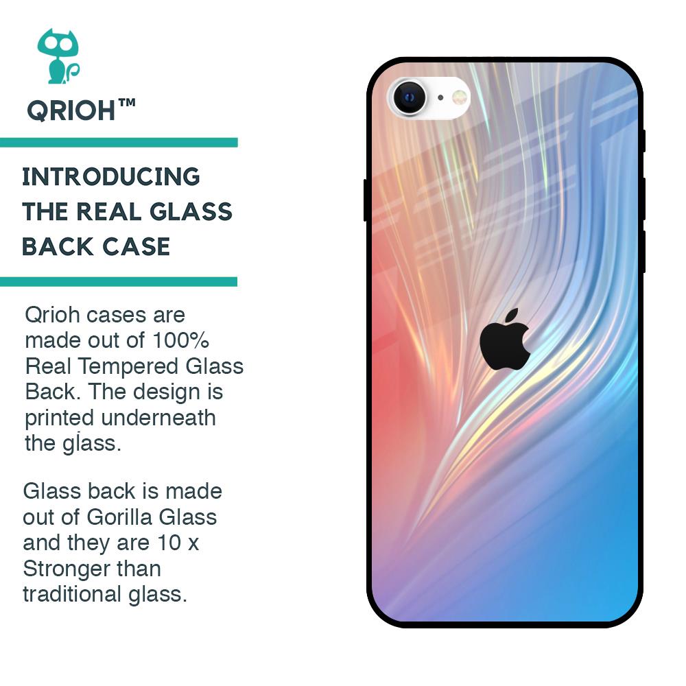 Mystic Aurora Glass Case for iPhone SE 2022