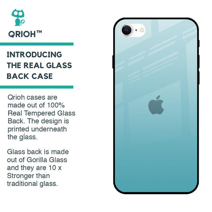 Arctic Blue Glass Case For iPhone SE 2022