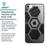 Hexagon Style Glass Case For iPhone SE 2022