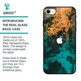 Watercolor Wave Glass Case for iPhone SE 2022