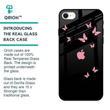 Fly Butterfly Glass Case for iPhone SE 2022