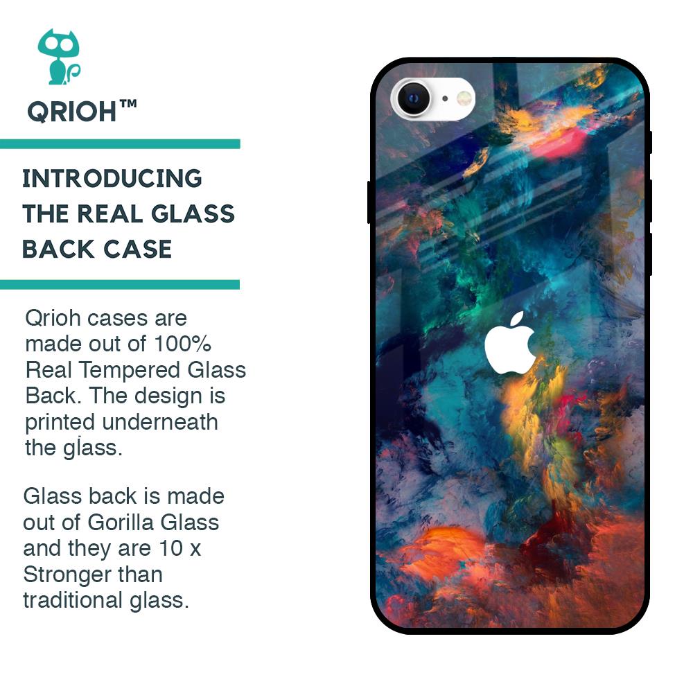 Colored Storm Glass Case for iPhone SE 2022