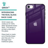 Dark Purple Glass Case for iPhone SE 2022