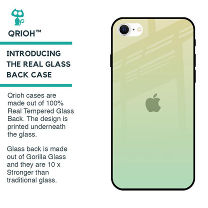 Mint Green Gradient Glass Case for iPhone SE 2022
