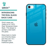 Blue Aqua Glass Case for iPhone SE 2022