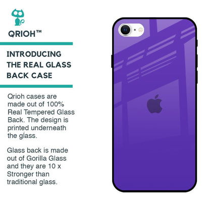 Amethyst Purple Glass Case for iPhone SE 2022