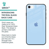 Pastel Sky Blue Glass Case for iPhone SE 2022