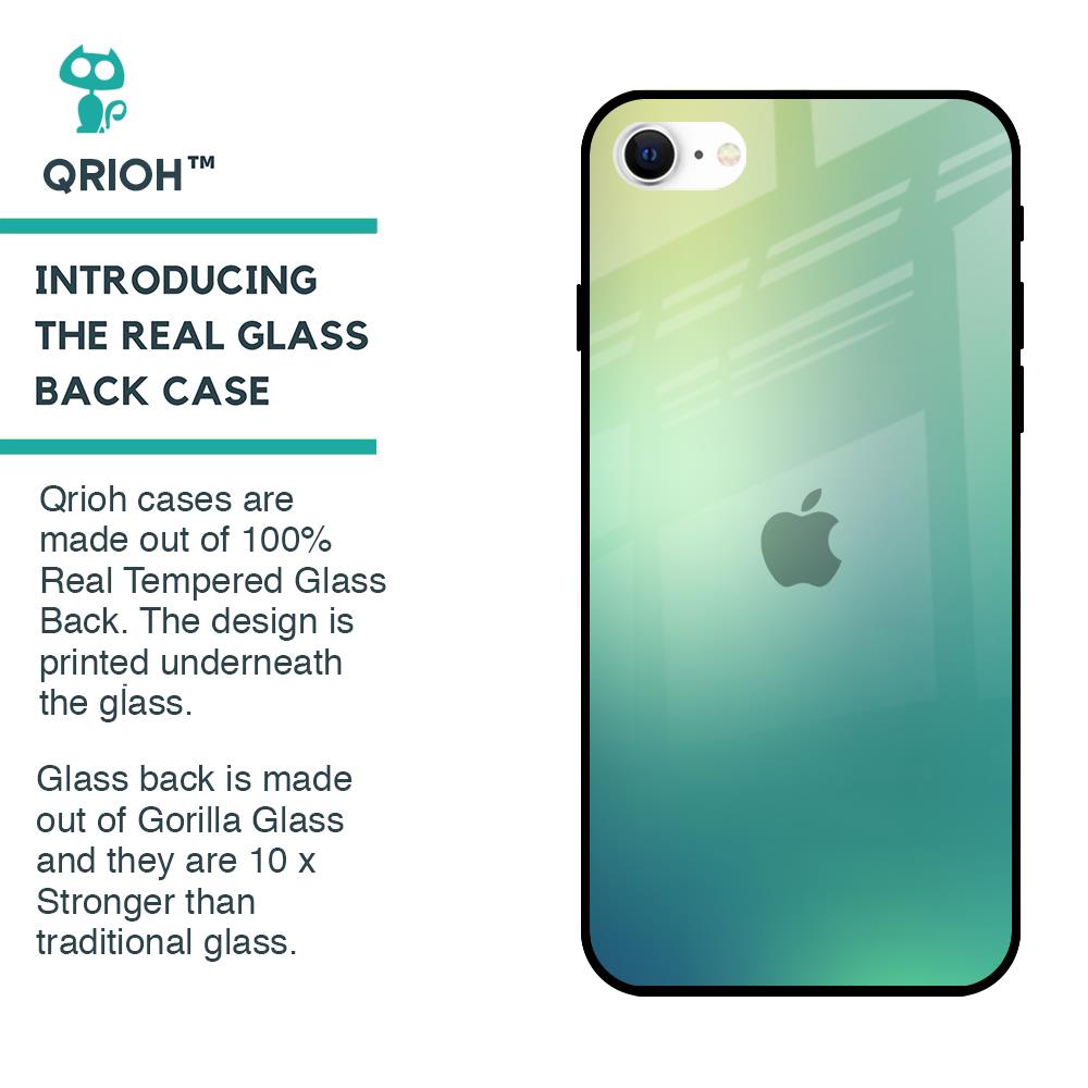 Dusty Green Glass Case for iPhone SE 2022