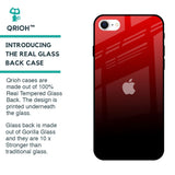 Maroon Faded Glass Case for iPhone SE 2022