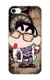 Nerdy Shinchan iPhone SE 2022 Back Cover