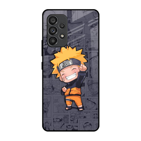 Orange Chubby Samsung Galaxy A53 5G Glass Back Cover Online
