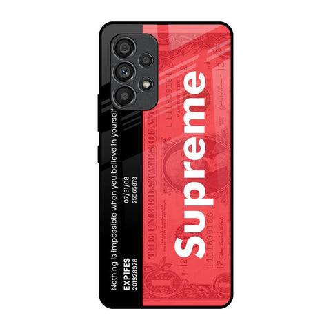 Supreme Ticket Samsung Galaxy A53 5G Glass Back Cover Online