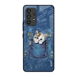 Kitty In Pocket Samsung Galaxy A53 5G Glass Back Cover Online