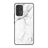 Modern White Marble Samsung Galaxy A53 5G Glass Back Cover Online