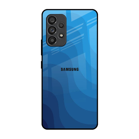 Blue Wave Abstract Samsung Galaxy A53 5G Glass Back Cover Online