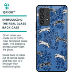Blue Cheetah Glass Case for Samsung Galaxy A53 5G