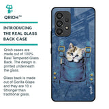 Kitty In Pocket Glass Case For Samsung Galaxy A53 5G