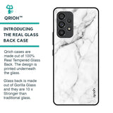 Modern White Marble Glass Case for Samsung Galaxy A53 5G