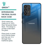 Blue Grey Ombre Glass Case for Samsung Galaxy A53 5G