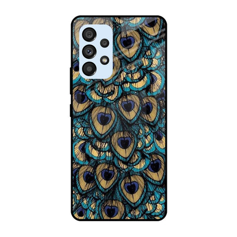 Peacock Feathers Samsung Galaxy A53 5G Glass Cases & Covers Online