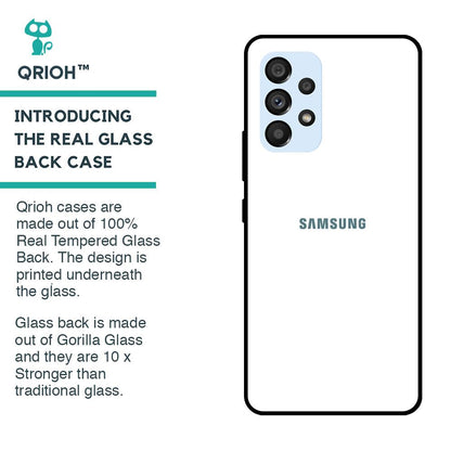 Arctic White Glass Case for Samsung Galaxy A53 5G