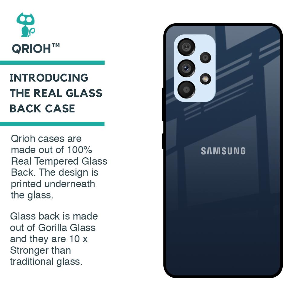 Overshadow Blue Glass Case For Samsung Galaxy A53 5G
