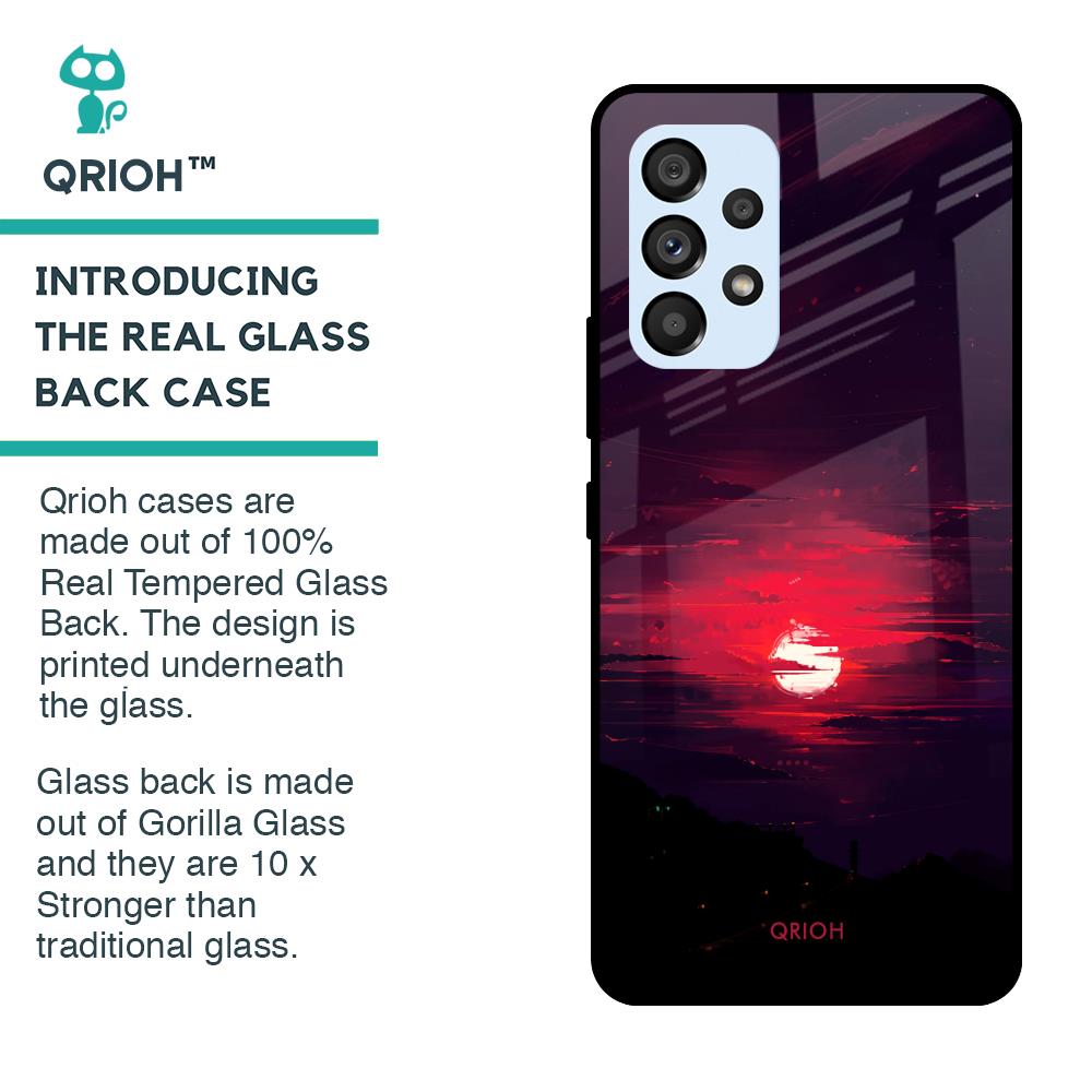 Morning Red Sky Glass Case For Samsung Galaxy A53 5G