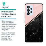 Marble Texture Pink Glass Case For Samsung Galaxy A53 5G