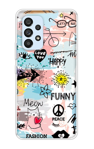 Happy Doodle Samsung Galaxy A53 5G Back Cover