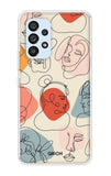 Abstract Faces Samsung Galaxy A53 5G Back Cover