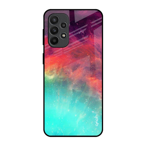 Colorful Aura Samsung Galaxy A23 Glass Back Cover Online