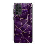 Geometric Purple Samsung Galaxy A23 Glass Back Cover Online