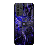 Techno Color Pattern Samsung Galaxy A23 Glass Back Cover Online