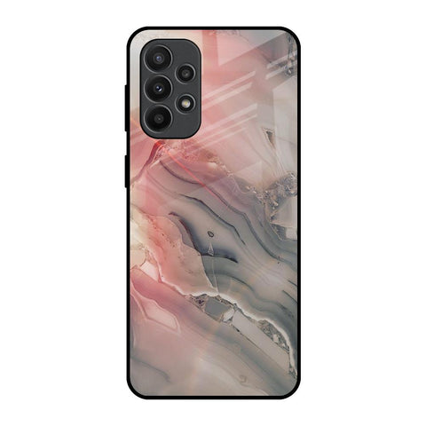 Pink And Grey Marble Samsung Galaxy A23 Glass Back Cover Online