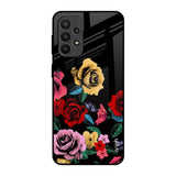 Floral Decorative Samsung Galaxy A23 Glass Back Cover Online
