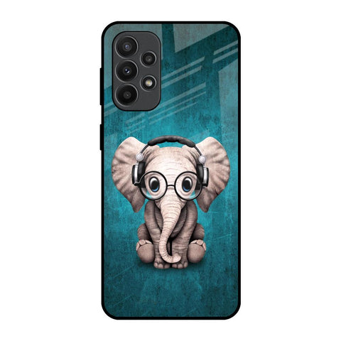 Adorable Baby Elephant Samsung Galaxy A23 Glass Back Cover Online