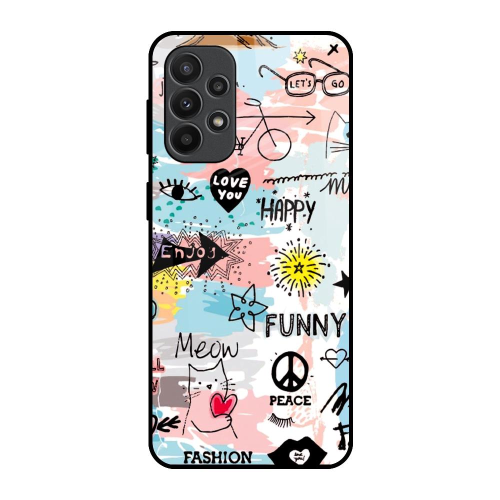 Just For You Samsung Galaxy A23 Glass Back Cover Online