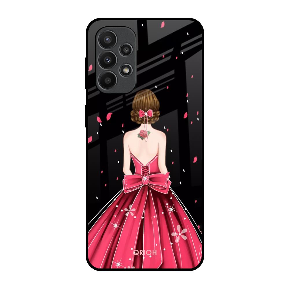 Fashion Princess Samsung Galaxy A23 Glass Back Cover Online