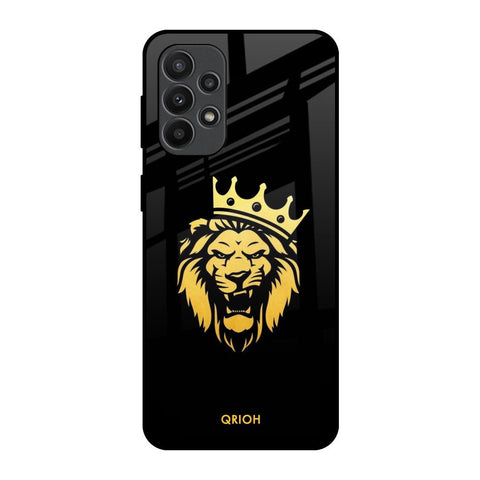 Lion The King Samsung Galaxy A23 Glass Back Cover Online
